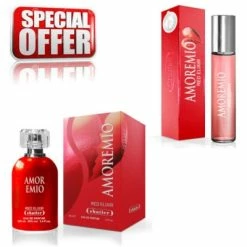 Chatler Amoremio Red Elixir - Promotional Set, Eau De Parfum 100 Ml + Eau De Parfum 30 Ml