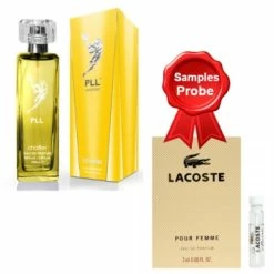 Chatler PLL Yellow Women 100 Ml + Perfume Sample Lacoste Pour Femme