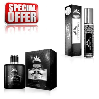 Chatler Adventure Men - Promotional Set, Eau De Parfum 100 Ml + Eau De Parfum 30 Ml 1 Chatler Adventure Men - Promotional Set, Eau De Parfum 100 Ml + Eau De Parfum 30 Ml