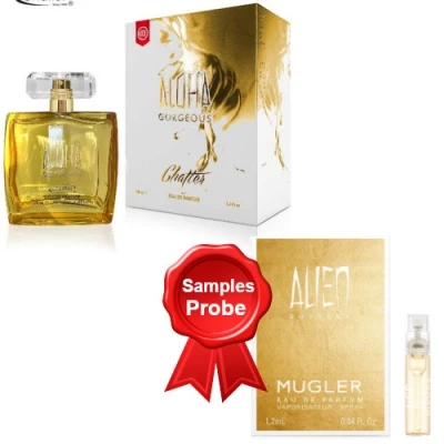 Chatler Aloha Gorgeous 100 Ml + Perfume Sample Spray Thierry Mugler Alien Goddess 1 Chatler Aloha Gorgeous 100 Ml + Perfume Sample Spray Thierry Mugler Alien Goddess