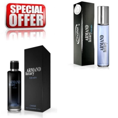 Chatler Armand Luxury Black Men - Promotional Set, Eau De Parfum 100 Ml + Eau De Parfum 30 Ml 1 Chatler Armand Luxury Black Men - Promotional Set, Eau De Parfum 100 Ml + Eau De Parfum 30 Ml