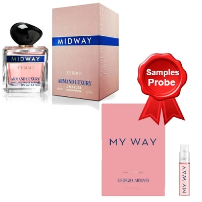Chatler Armand Luxury Midway 100 Ml + Perfume Sample Spray Armani My Way 1 Chatler Armand Luxury Midway 100 Ml + Perfume Sample Spray Armani My Way