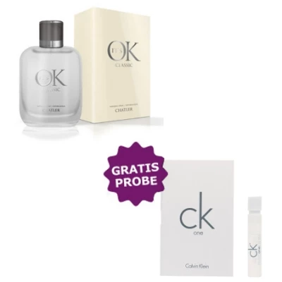 Chatler Its OK Classic 100 Ml + Perfume Sample Spray Calvin Klein CK One 1 Chatler Its OK Classic 100 Ml + Perfume Sample Spray Calvin Klein CK One