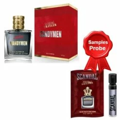 Chatler Original Candymen 100 Ml + Perfume Sample Spray Gaultier Scandal Homme