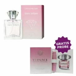 Christopher Dark Blanc Brillant 100 Ml + Perfume Sample Spray Versace Bright Crystal