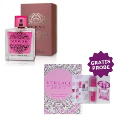Cote Azur Verse Pink 100 Ml + Perfume Sample Spray Versace Bright Crystal Absolu 1 Cote Azur Verse Pink 100 Ml + Perfume Sample Spray Versace Bright Crystal Absolu