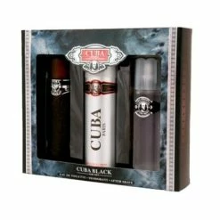 Cuba Black Men - Set For Men, Eau De Toilette, Deodorant, After Shave -perfumery Sales Store 400px CubaBlackMenSet