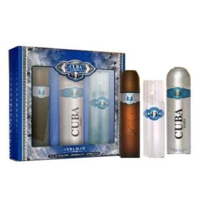 Cuba Blue - Set For Men, Eau De Toilette, Deodorant, After Shave 1 Cuba Blue - Set For Men, Eau De Toilette, Deodorant, After Shave