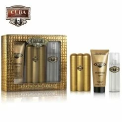 Cuba Prestige Legacy - Set For Men, Eau De Toilette, Aftershave, Showergel