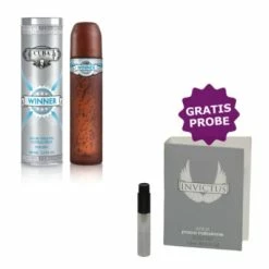 Cuba Winner 100 Ml + Perfume Sample Spray Paco Rabanne Invictus