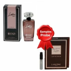 JFenzi Lettre Noir 100 Ml + Perfume Sample Spray Lancome Tresor La Nuit