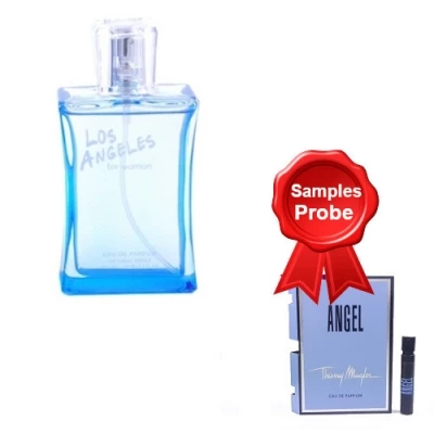 JFenzi Los Angeles Woman 100 Ml + Perfume Sample Spray Thierry Mugler Angel 1 JFenzi Los Angeles Woman 100 Ml + Perfume Sample Spray Thierry Mugler Angel