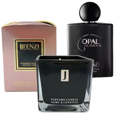 JFenzi Opal Glamour - Promotional Set, Eau De Parfum For Women, Natural Soy Candle 1 JFenzi Opal Glamour - Promotional Set, Eau De Parfum For Women, Natural Soy Candle