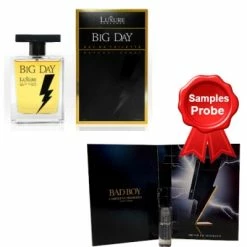 Luxure Big Day 100 Ml + Perfume Sample Spray Carolina Herrera Bad Boy