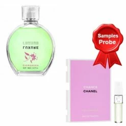 Luxure Evergreen 100 Ml + Perfume Sample Spray Chanel Chance Eau Fraiche