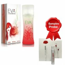 New Brand Eva 100 Ml + Perfume Sample Flower By Kenzo