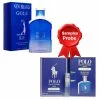 New Brand Golf Blue 100 Ml + Perfume Sample Ralph Lauren Polo Blue