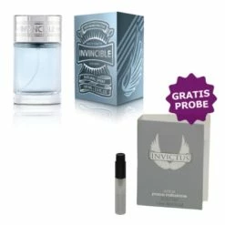 New Brand Invincible Men 100 Ml + Perfume Sample Spray Paco Rabanne Invictus