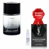 New Brand L'Homme 100 Ml + Perfume Sample Spray Yves Saint Laurent La Nuit L'Homme