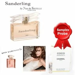 Paris Bleu Sanderling 100 Ml + Perfume Sample Spray Chanel Coco Mademoiselle